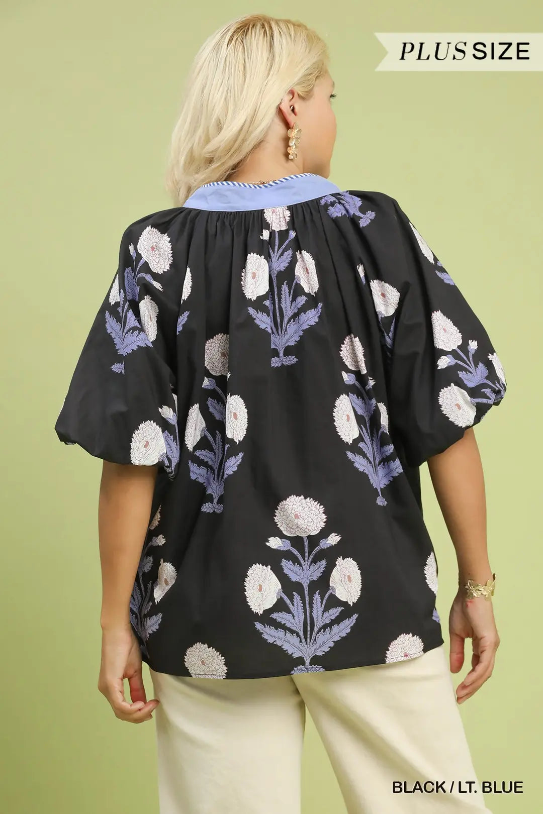 Floral Print V-Neck Top