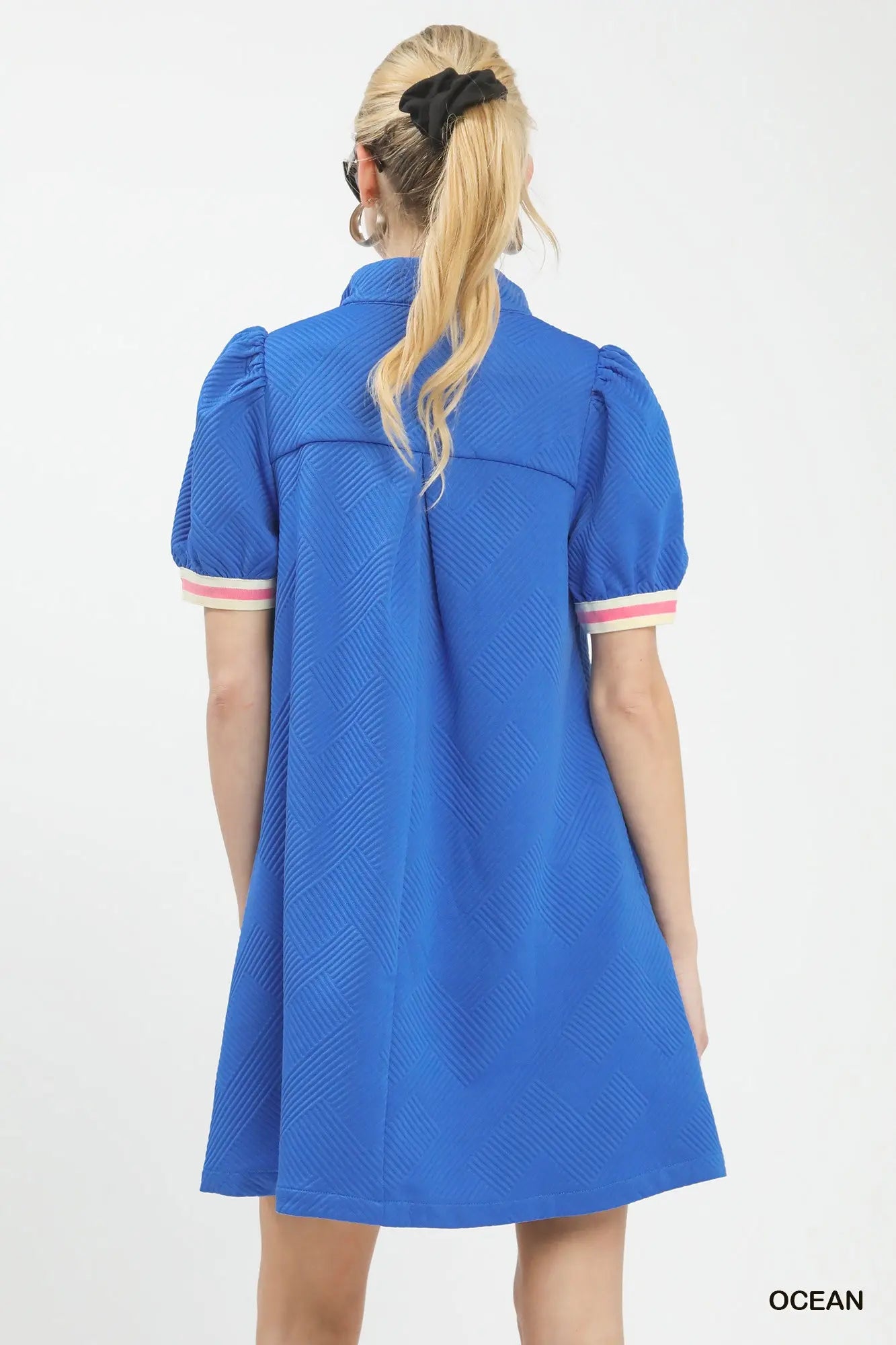 Ocean Jacquard Stripe Dress