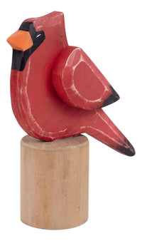 Red Bird Small on Wood