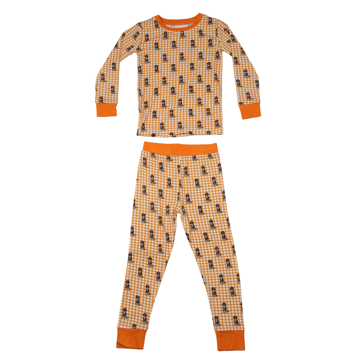 Barrel Down South - Bluetick Coonhound Stripe Unisex Kids Pajamas: 4T - Two Piece Set
