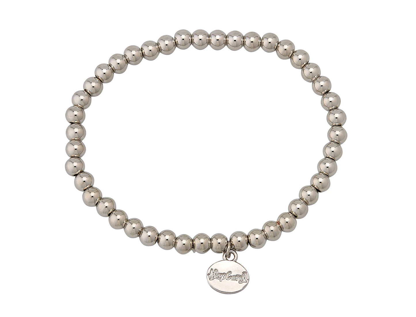 Alex Carol - B23813 Silver 5mm Stack & Splash Water Resistant Bracelet