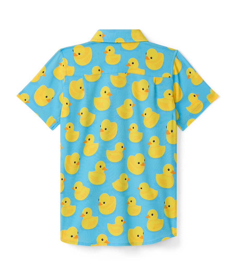 Tipsy Elves - Kid's Rubber Ducky Hawaiian Shirt - Youth Button Down: XS (5)
