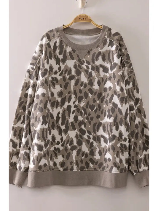 Printed Crew Neck Sweatshirt