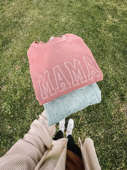 Embroidered Mama Sweatshirt