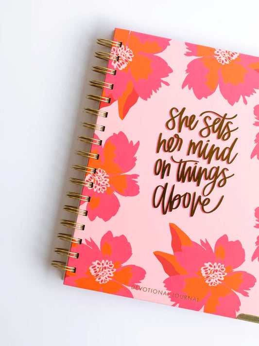 Mary Square Devotional Journal | She Sets Her Mind