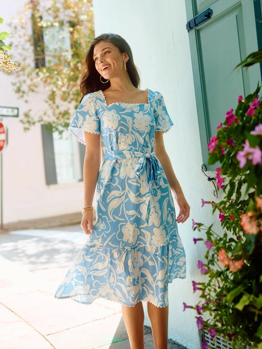 Mary Square Emery Dress | Spring Serenade XL