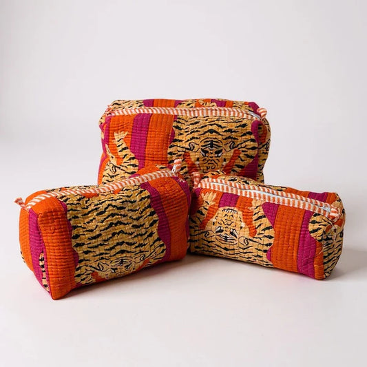 3Pcs Quilted Toiletry Bag