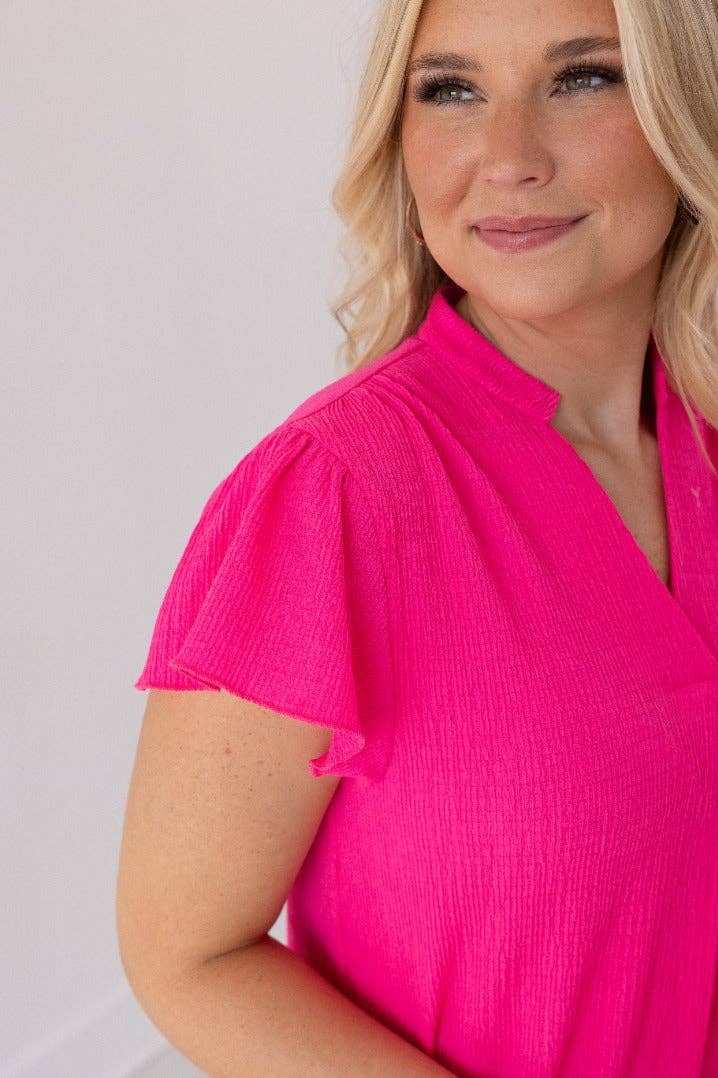 GRACE+EMMA by Southern Grace - The Nicole Dress, Hot Pink: Pink / XL
