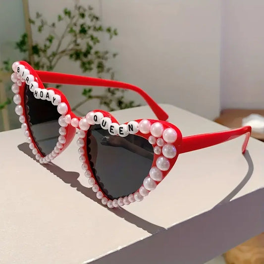 Heart Shaped Birthday Queen Sunglasses