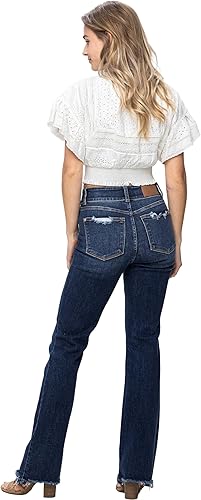 Judy Blue HW Vintage Frayed Hem Bootcut-82568