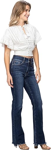 Judy Blue HW Vintage Frayed Hem Bootcut-82568