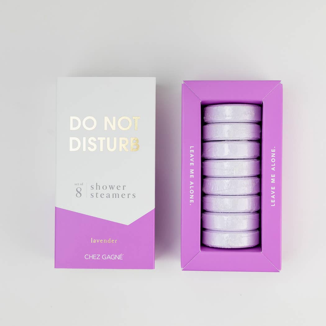Chez Gagné - Do Not Disturb Shower Steamers - Lavender -  Set of 8 Tabs