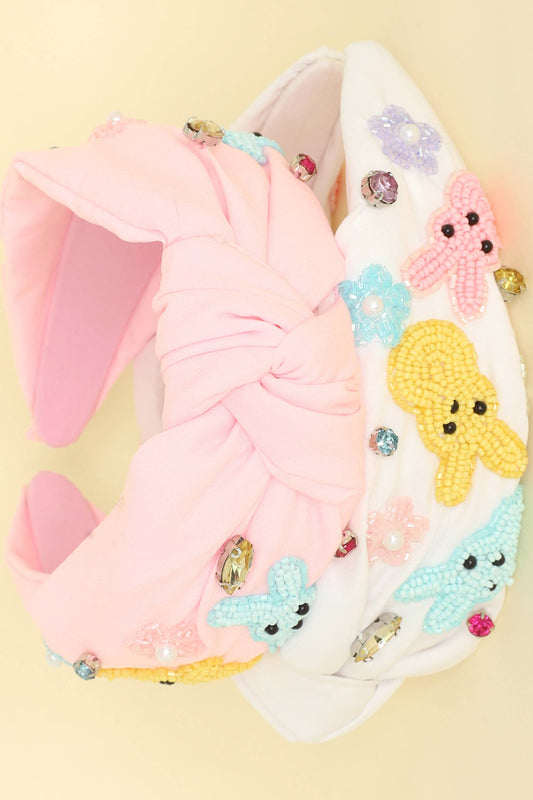 Sophia Collection - Easter Bunny Theme Top Knotted Headband