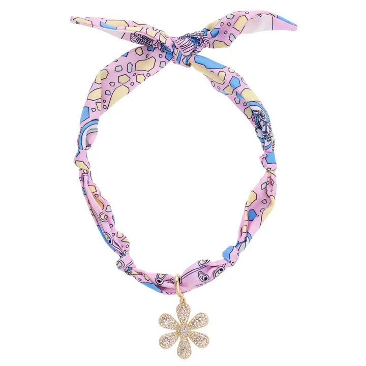 Scarf Necklace With Charm