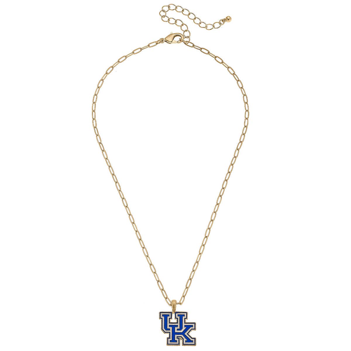 Canvas Style - Kentucky Wildcats Enamel Pendant Necklace in Blue