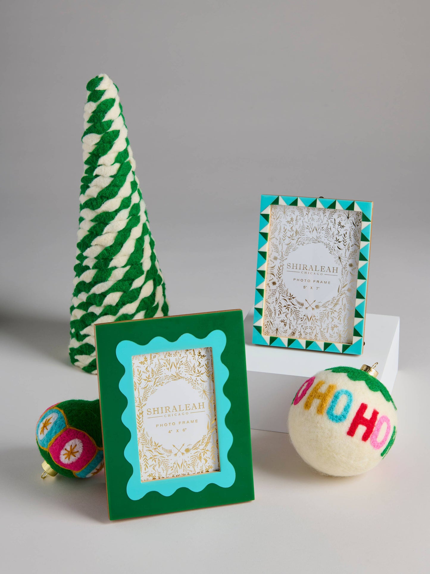Shiraleah - "HO HO HO" ORNAMENTS