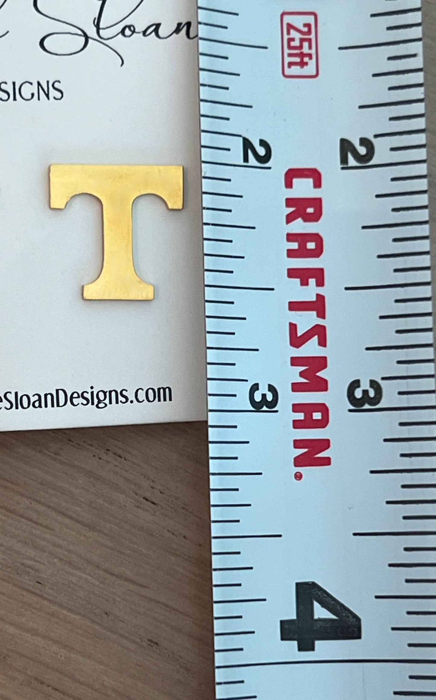 University of Tennessee T Earrings - Hypoallergenic
