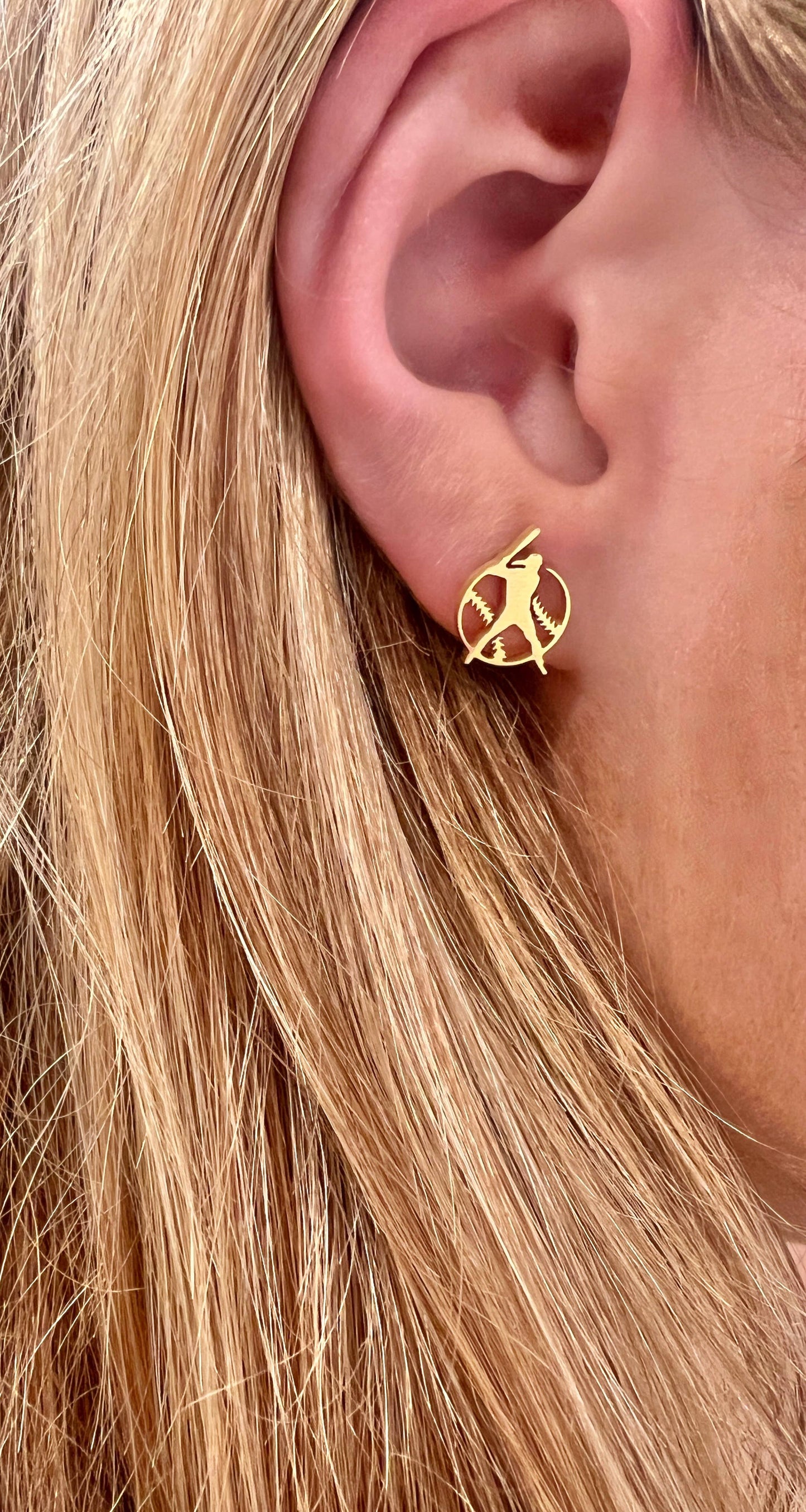 Baseball Player Earrings