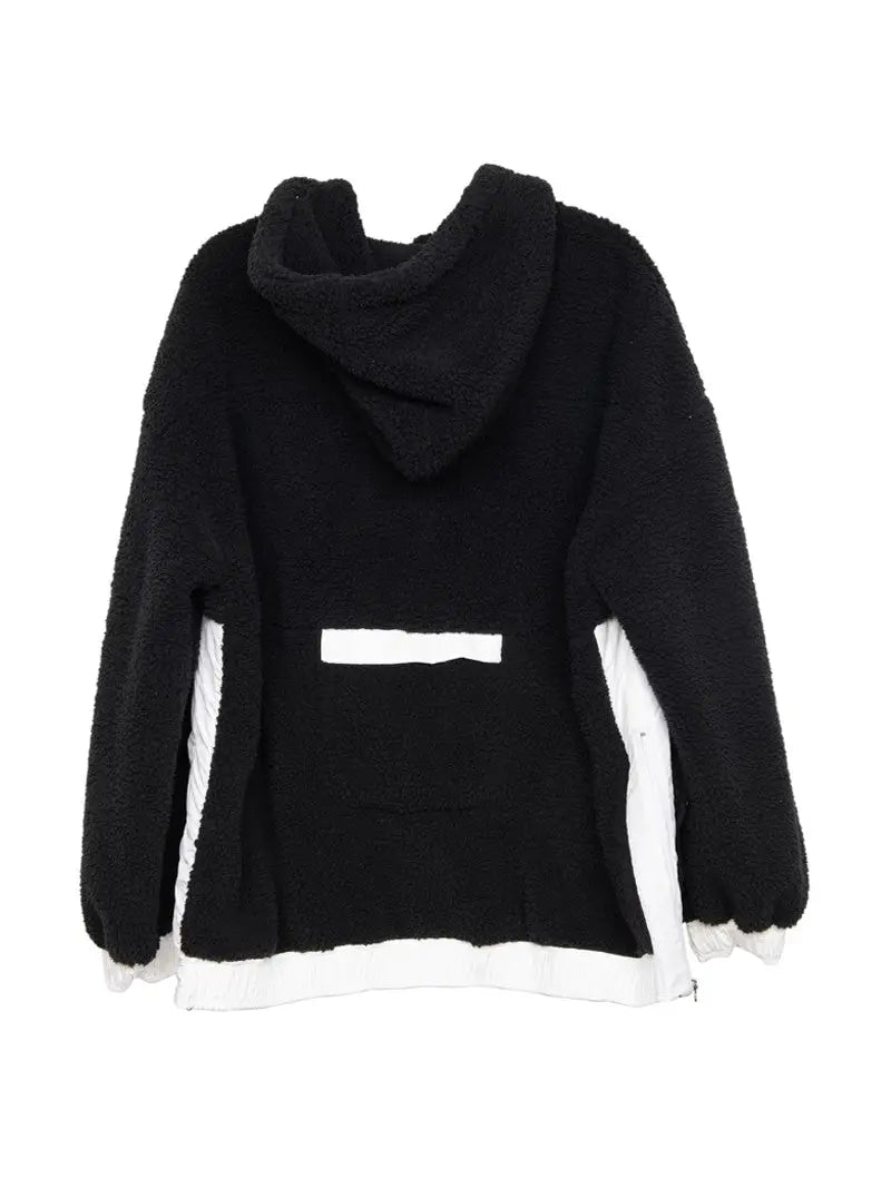 Two-Toned Sherpa Pullover Hoodie