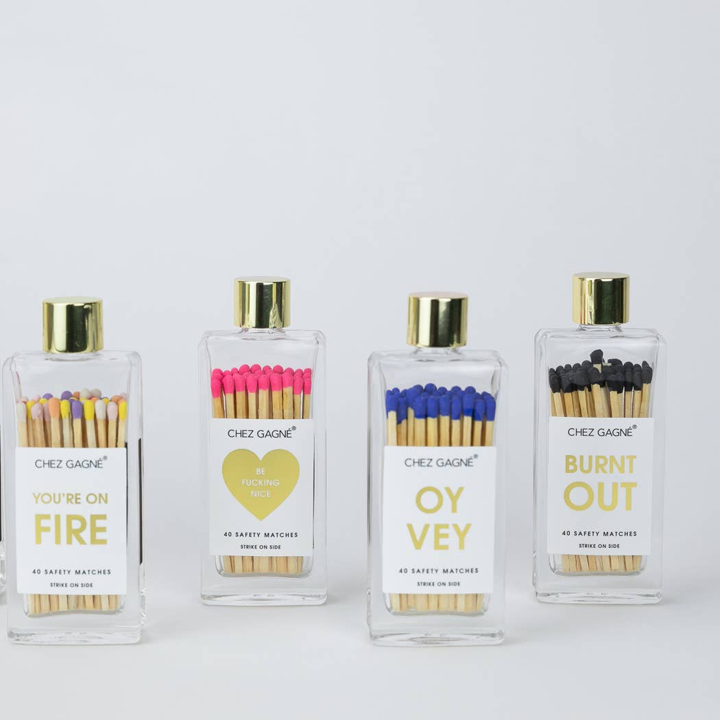 Chez Gagné - Problem Solver - Glass Bottle Safety Matches