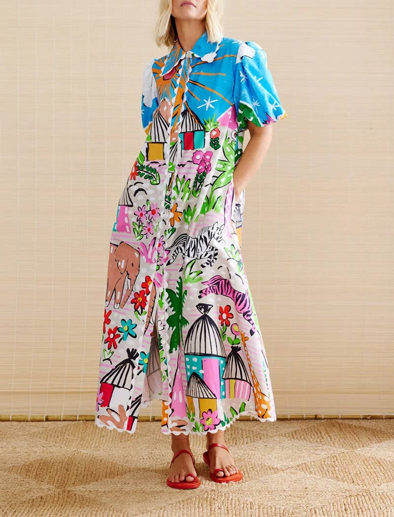 EmberLoom Maxi Graphic Dress