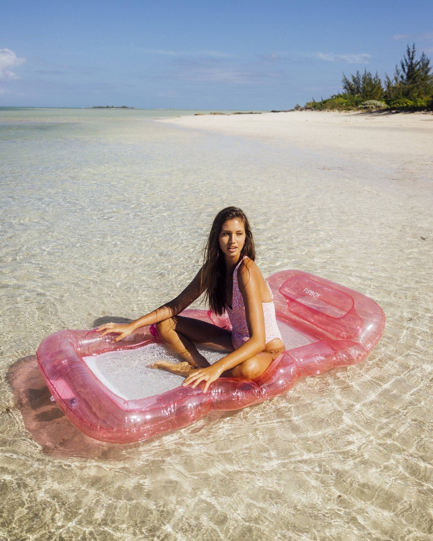FUNBOY - Clear Pink Mesh Lounger