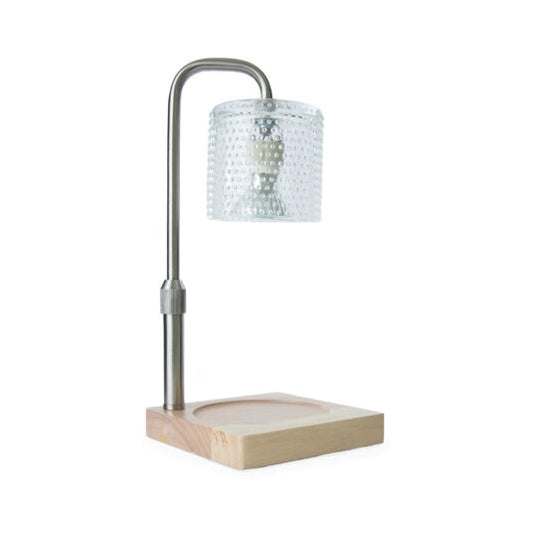 Hobnail Candle Warmer Lamp Silver