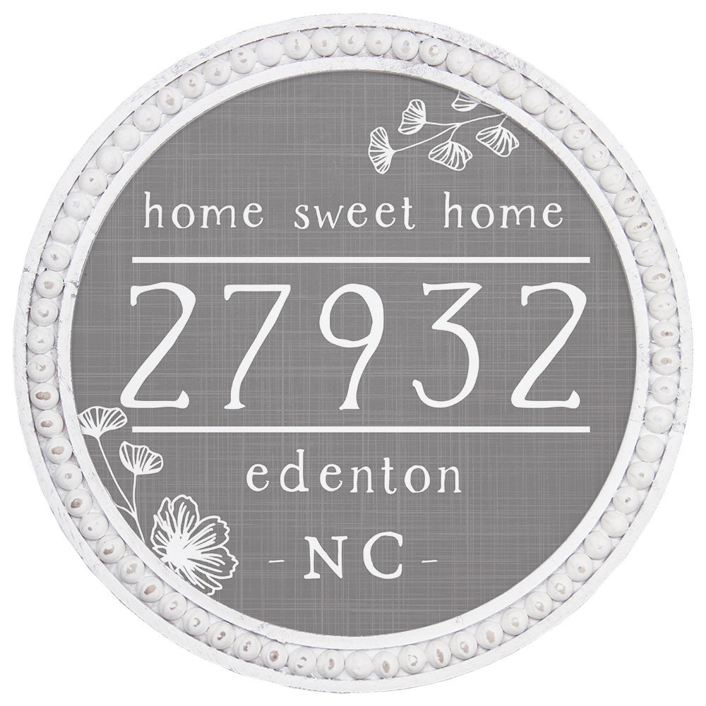 Round Hobnail Home Sweet Zip 38401 Code Picture