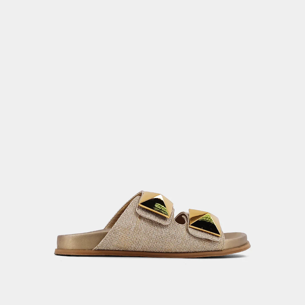 Bernarda Gold Woven Shushop