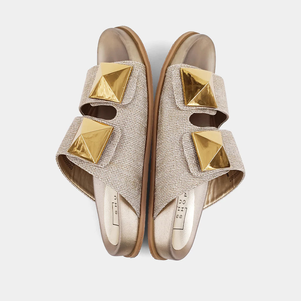 Bernarda Gold Woven Shushop