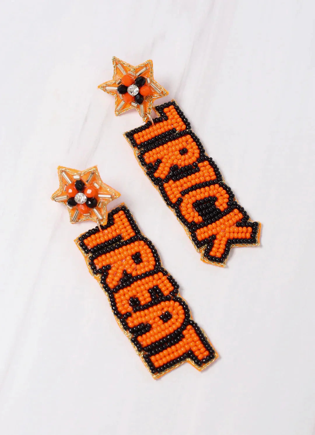 Trick or Treat Beaded Drop Earring