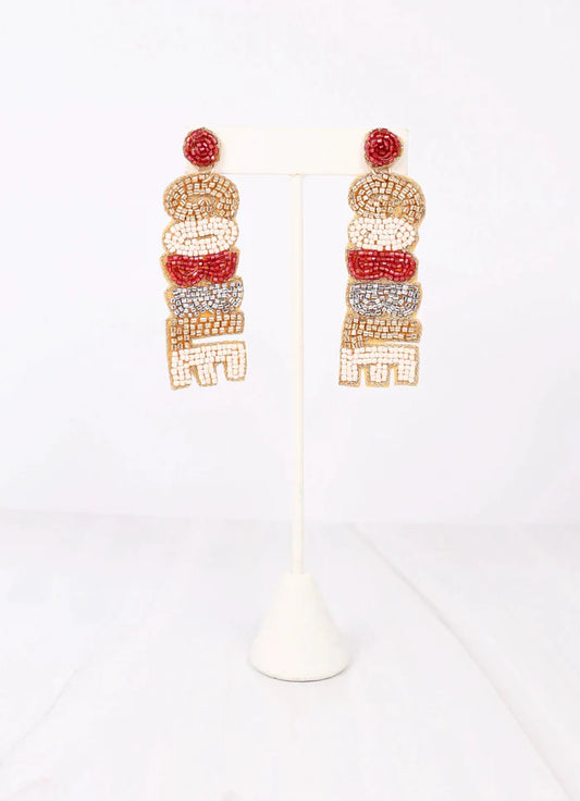 Gobble Gobble Beaded Earring