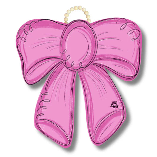 DK Pink Bow Door Hanger
