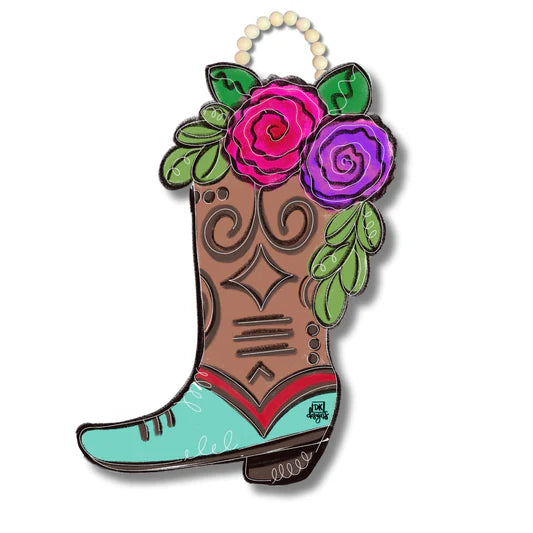 DK Floral Boot Door Hanger