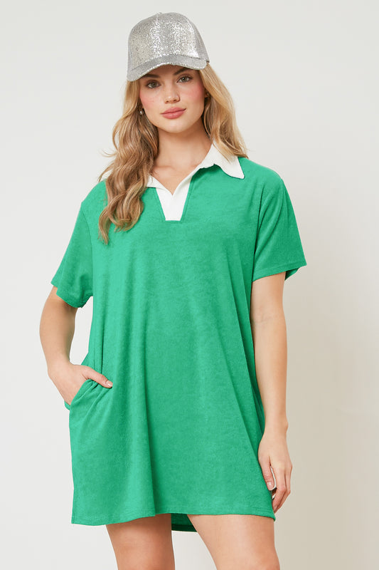 Green Terry Dress