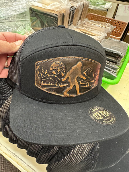 Men's Leather Patch Hat