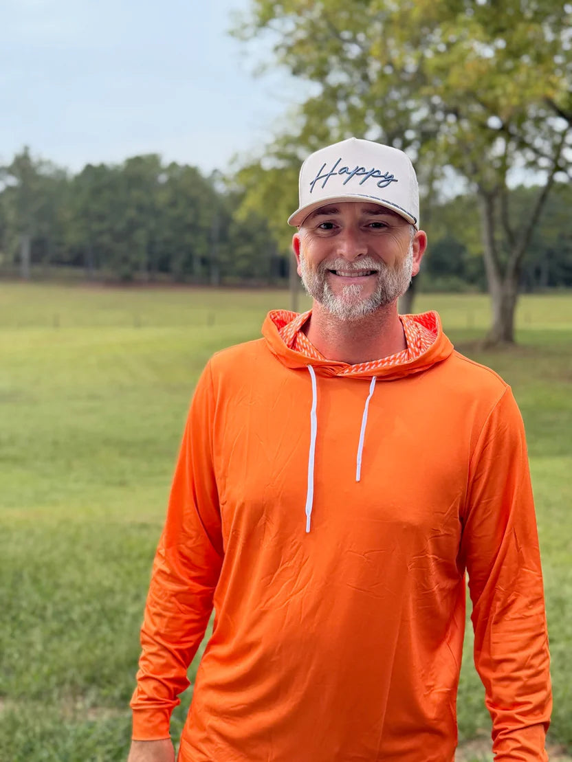 Orange and White State Hoodie