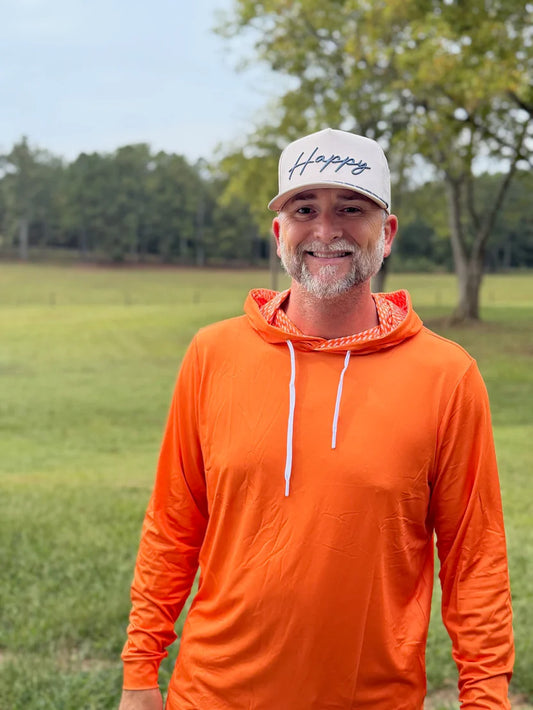 Orange and White State Hoodie