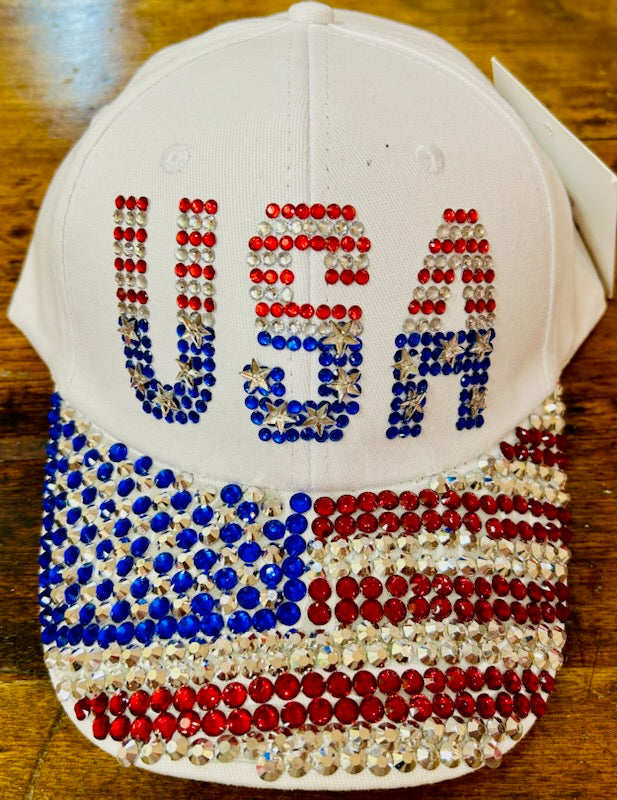 USA and Flag Denim hats