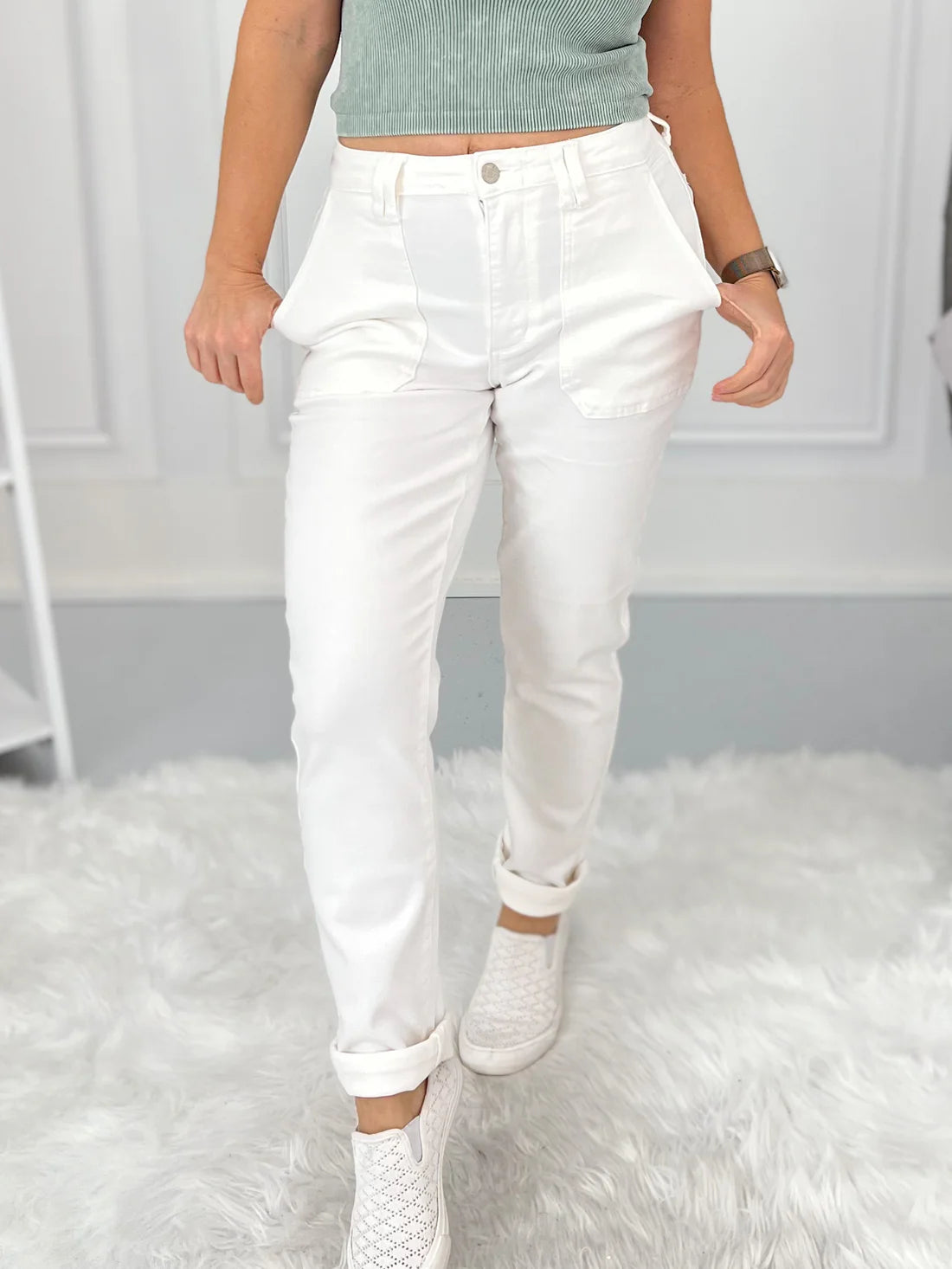 Judy Blue Aurora White Hight Waist Jean -881083
