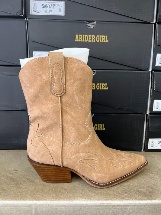Sanya 8" Taupe Boots