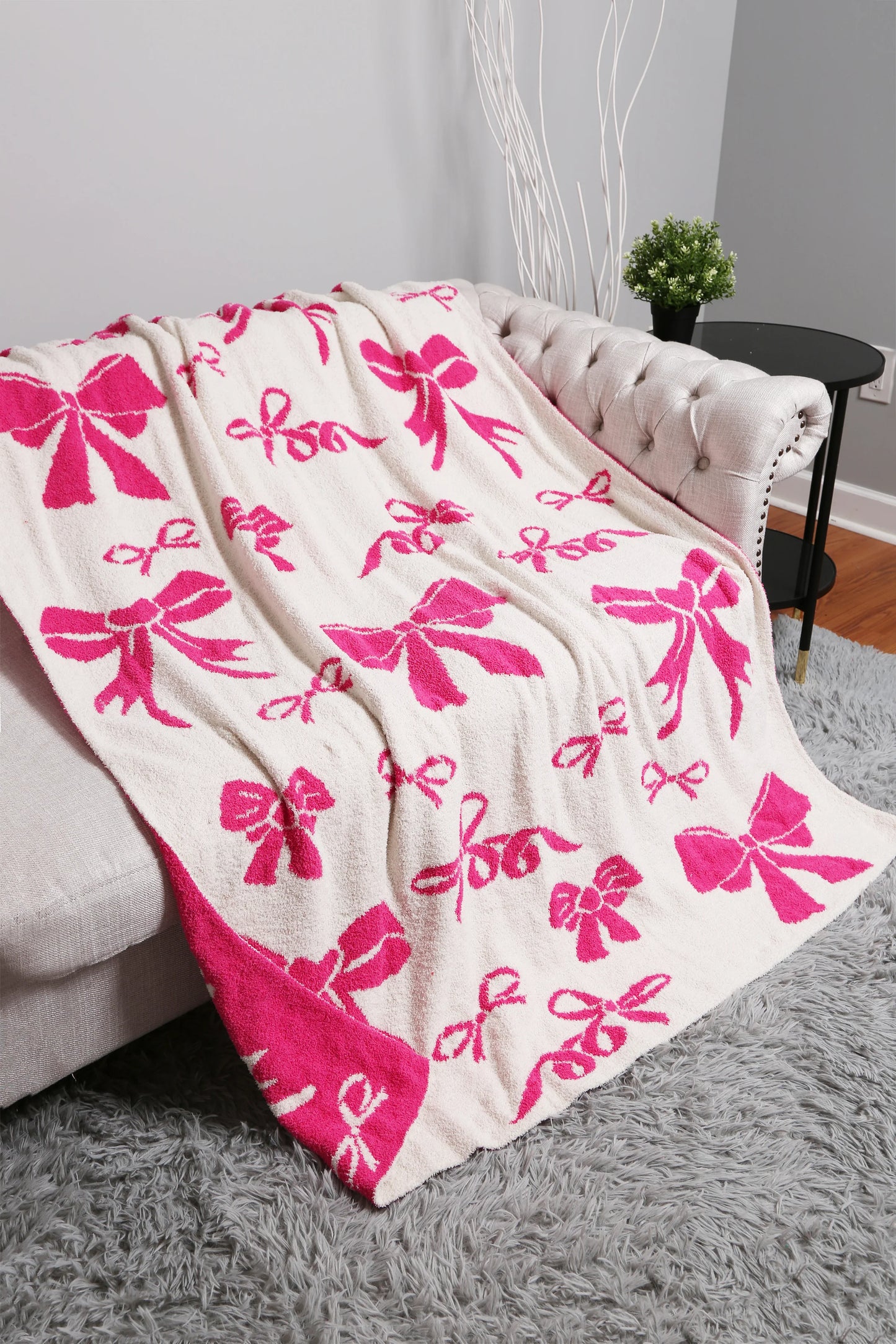 Mixed Ribbon Pattern Luxury Soft Blanket