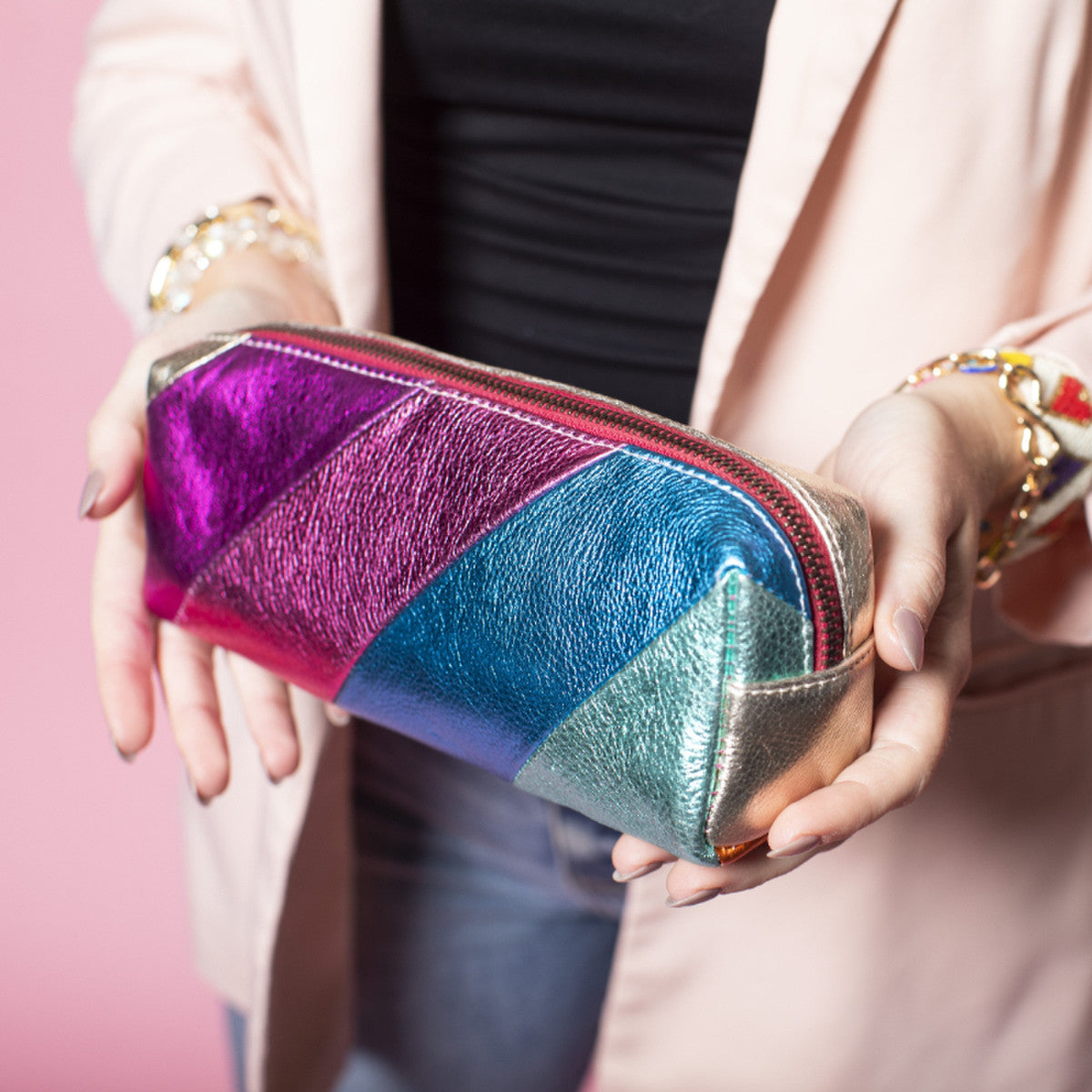 Shimmer Small Zipper Pouch