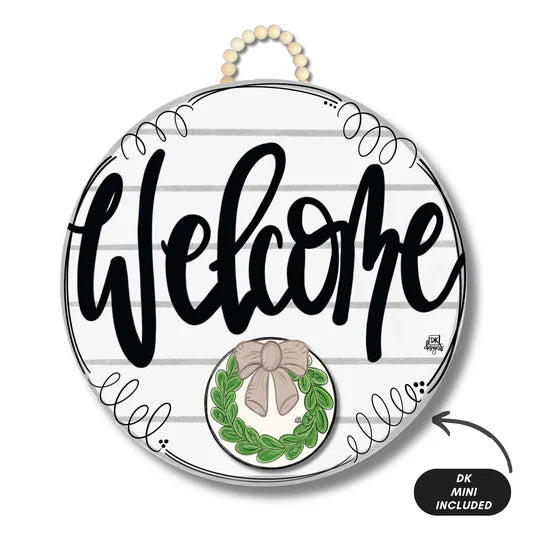 DK Shiplap Welcome Door Hanger