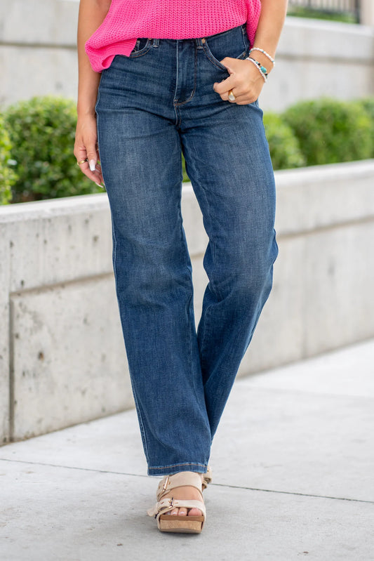 Judy Blue High Rise Tummy Control Straight Leg Jean-88869