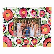 White floral frame