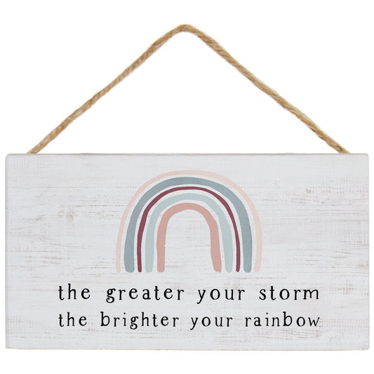Wood Sign w/Twine Hanger