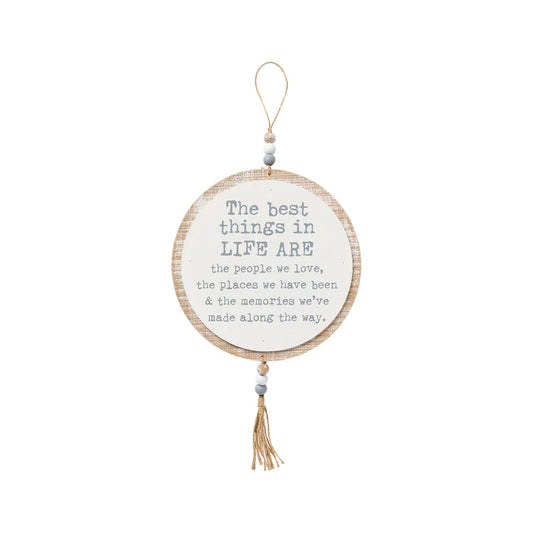 Best Things Hanging Sign