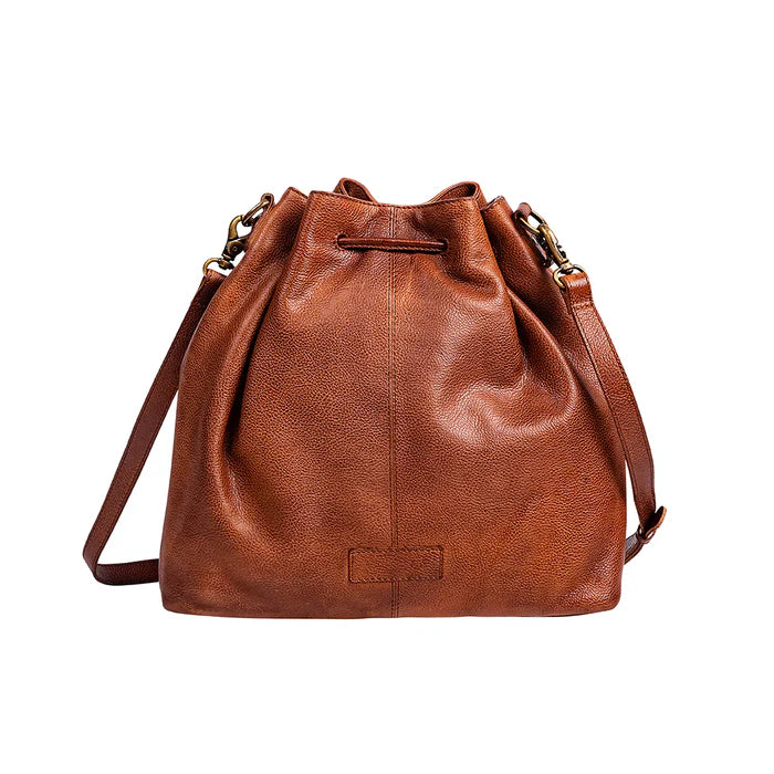 Myra McKennon Trail Leather Bucket Bag