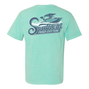 Southern Wake Boat Aqua T-Shirt